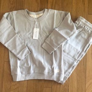 2 Sets- NWT Baby Barn Cotton Set Light Grey & Beige 5T Like Rylee + Cru